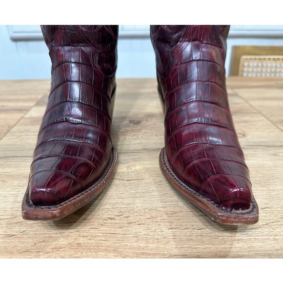 Shyanne Womens Aspen Exotic American Alligator Western Boots Sz 6.5 Lightly Worn - Picture 8 of 16